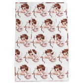 キューピッドの矢印は私のバレンタイン ミディアムペーパーバッグ (裏面)