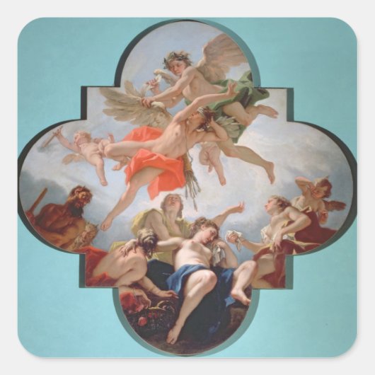 キューピッドの罰(油) スクエアシール (正面)