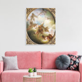 キューピッドの群れ, c.1767 キャンバスプリント (インサイチュ (リビング))