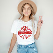 キューピッドの醸造株式会社かわいいコーヒーバレンタインデーT-S Tシャツ