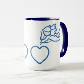 キューピッドはカスタムなマグを打ちます-スタイル、色を選んで下さい マグカップ (正面右)