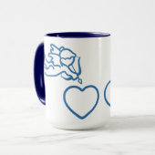 キューピッドはカスタムなマグを打ちます-スタイル、色を選んで下さい マグカップ (正面左)