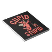 キューピッドはバおもしろいカなバレンタインデー ノートパッド (アングル)