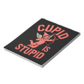 キューピッドはバおもしろいカなバレンタインデー ノートパッド (回転)