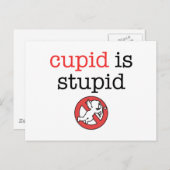 キューピッドは愚かなアンチバレンタインの日です シーズンポストカード (正面/裏面)