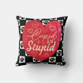 キューピッドは愚かなポー – プリント装飾用クッション クッション (裏面)