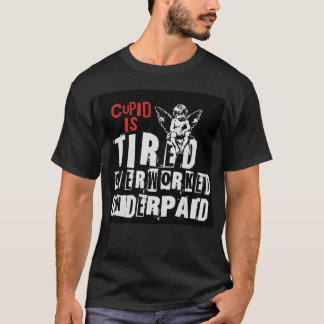 キューピッドは疲れた Tシャツ