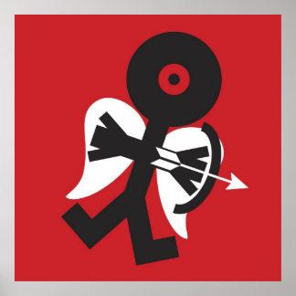 キューピッドアイコンアート ポスター