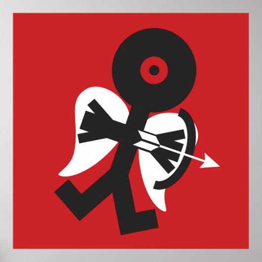 キューピッドアイコンアート ポスター (正面)