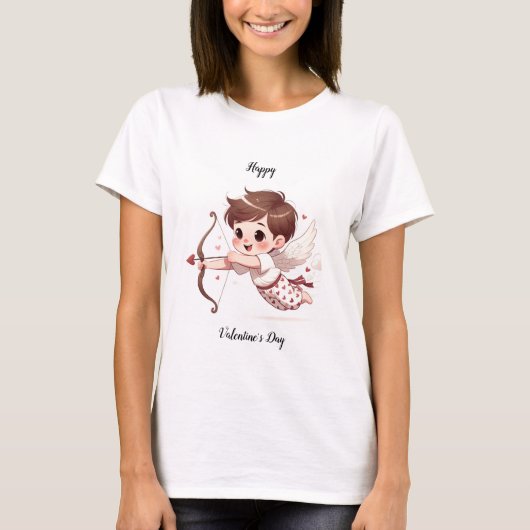 キューピッドアローバレンタインデー Tシャツ (正面)