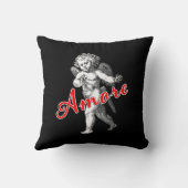 キューピッドインラブロマンチックヴィンテージ装飾用クッション クッション (裏面)