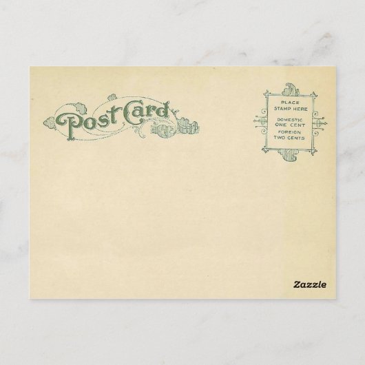 キューピッドエンジェルハートヴィンテージ再生 ポストカード (裏面)