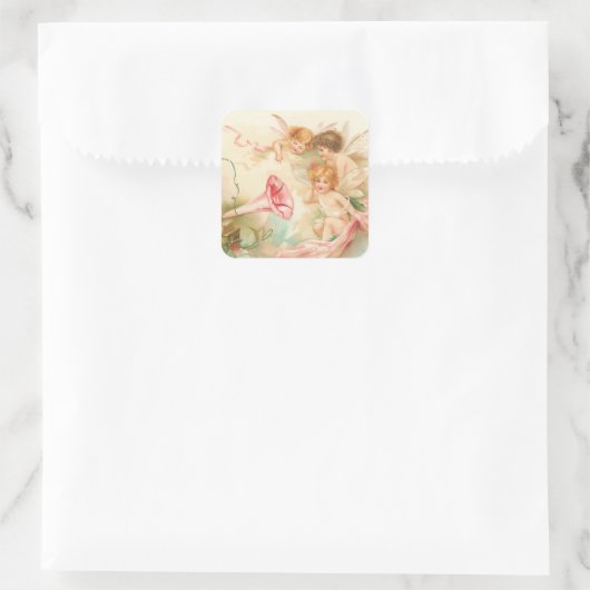 キューピッドエンジェルIスクエアステッカー スクエアシール (バッグ)