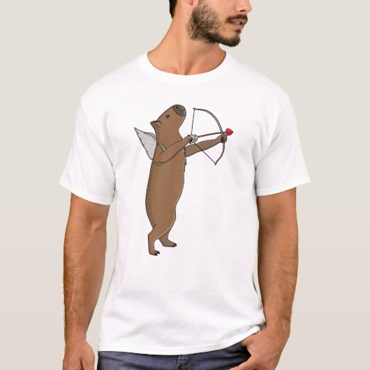 キューピッドカピバラ Tシャツ (正面)