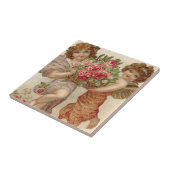 キューピッドケルビエンジェルバスケットバラバラ タイル (側面)