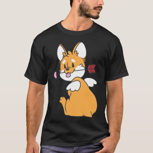 キューピッドコルギ Tシャツ (正面)