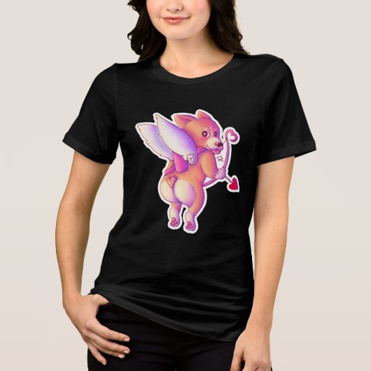 キューピッドコーギー トライブレンドＴシャツ (正面)
