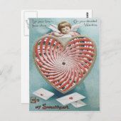 キューピッドチェルブエンジェル万華鏡のように千変万化するパターン ポストカード (正面/裏面)