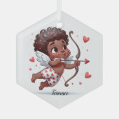 キューピッドチャーム ガラスオーナメント (正面)