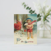 キューピッドハートの連結 ポストカード (スタンド正面)