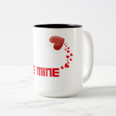 キューピッドハートアローBe Mine ツートーンマグカップ (正面右)