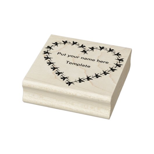 キューピッドハートアートスタンプ ラバースタンプ (スタンプ)