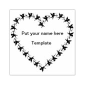 キューピッドハートアートスタンプ ラバースタンプ (インプリント)