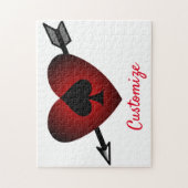 キューピッドハートブラックスペードサンダー_コーブ ジグソーパズル (縦)