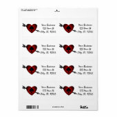 キューピッドハートブラックスペードサンダー_コーブ ラベル (フルシート)