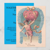 キューピッドハート忘れ弓矢印 – Me-Not 招待状 (正面/裏面)