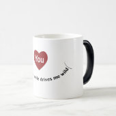 キューピッドハート魔法ラブマグワイルドスマイル モーフィングマグカップ (正面右)