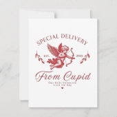キューピッドバレンタイン妊娠中のママ特別出荷 ノートカード (正面)