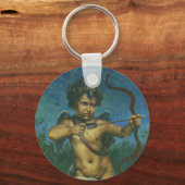 キューピッドフレスコデザイン キーホルダー (正面)