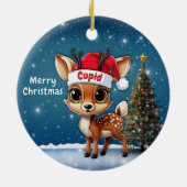 キューピッドベイビーシカ🦌 🎄 セラミックオーナメント (裏面)