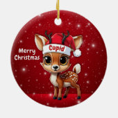 キューピッドベイビーシカ🦌 🎄 セラミックオーナメント (裏面)