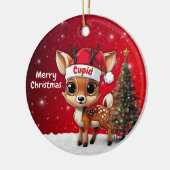 キューピッドベイビーシカ🦌 🎄 セラミックオーナメント (左)