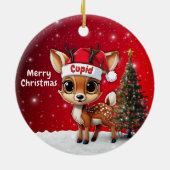 キューピッドベイビーシカ🦌 🎄 セラミックオーナメント (裏面)
