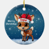 キューピッドベイビーシカ🦌 🎄 セラミックオーナメント (裏面)