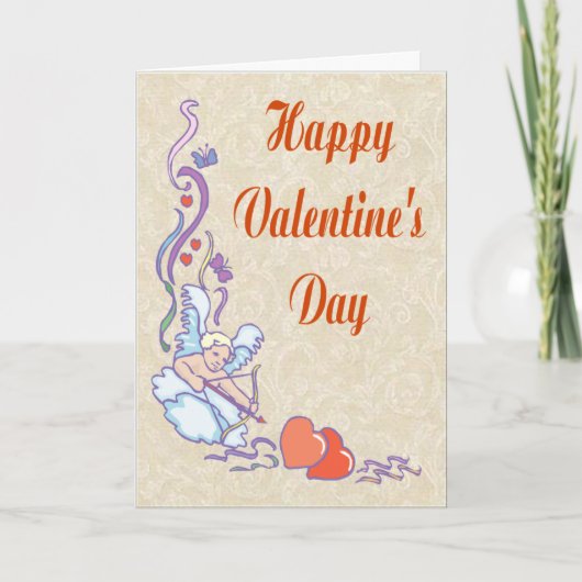 キューピッドラブバレンタインカード シーズンカード (正面)