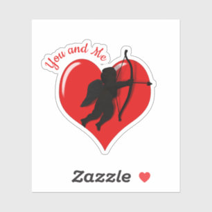 キューピッドラブバレンタインデー シール