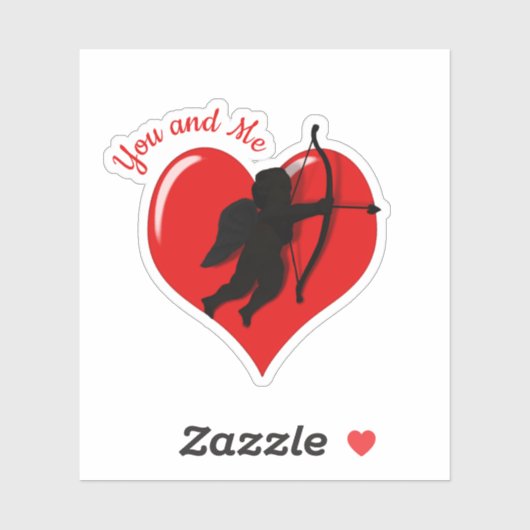 キューピッドラブバレンタインデー シール (シート)