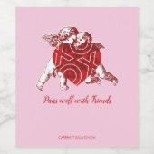 キューピッドラブワインきらめくワインラベル ワインラベル (シングルラベル)