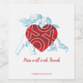 キューピッドラブワインきらめくワインラベル ワインラベル (シングルラベル)