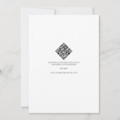 キューピッドリトルシークレットバレンタインベビーシャワー 招待状 (裏面)