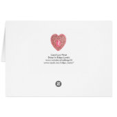 キューピッドレースハートシルク明るい赤紫色クロス、ピンクレッド (裏面横)