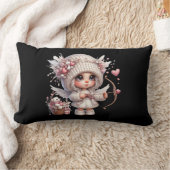 キューピッドヴァレンティネス装飾用クッション ランバークッション (ブランケット)