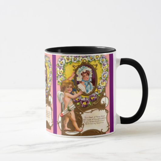 キューピッドヴィンテージバレンタインマグ マグカップ (右)