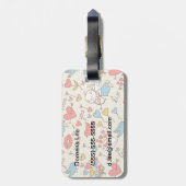 キューピッド付きバレンタインデー ラゲッジタグ (裏面縦)