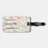 キューピッド付きバレンタインデー ラゲッジタグ (裏面横)