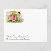 キューピッド付き庭園 シーズンポストカード (裏面)